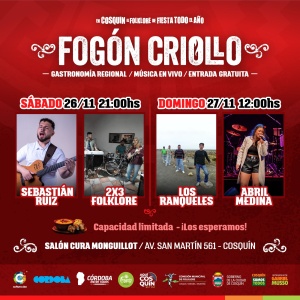 FOGÓN CRIOLLO EN COSQUÍN @ Fogón Criollo - Cosquín
